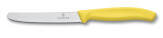 Nóż kuchenny, ząbkowany, profilowany Victorinox 11 cm HIT!!! - żółty