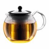 Zaparzacz-dzbanek tłokowy do herbaty Bodum Assam 1 l - czarny (INOX)